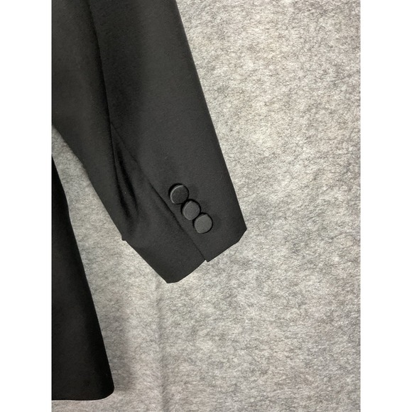 Brooks Brothers Blazer Mens 42L 100% Wool Jacket Made In USA Black - Picture 4 of 5